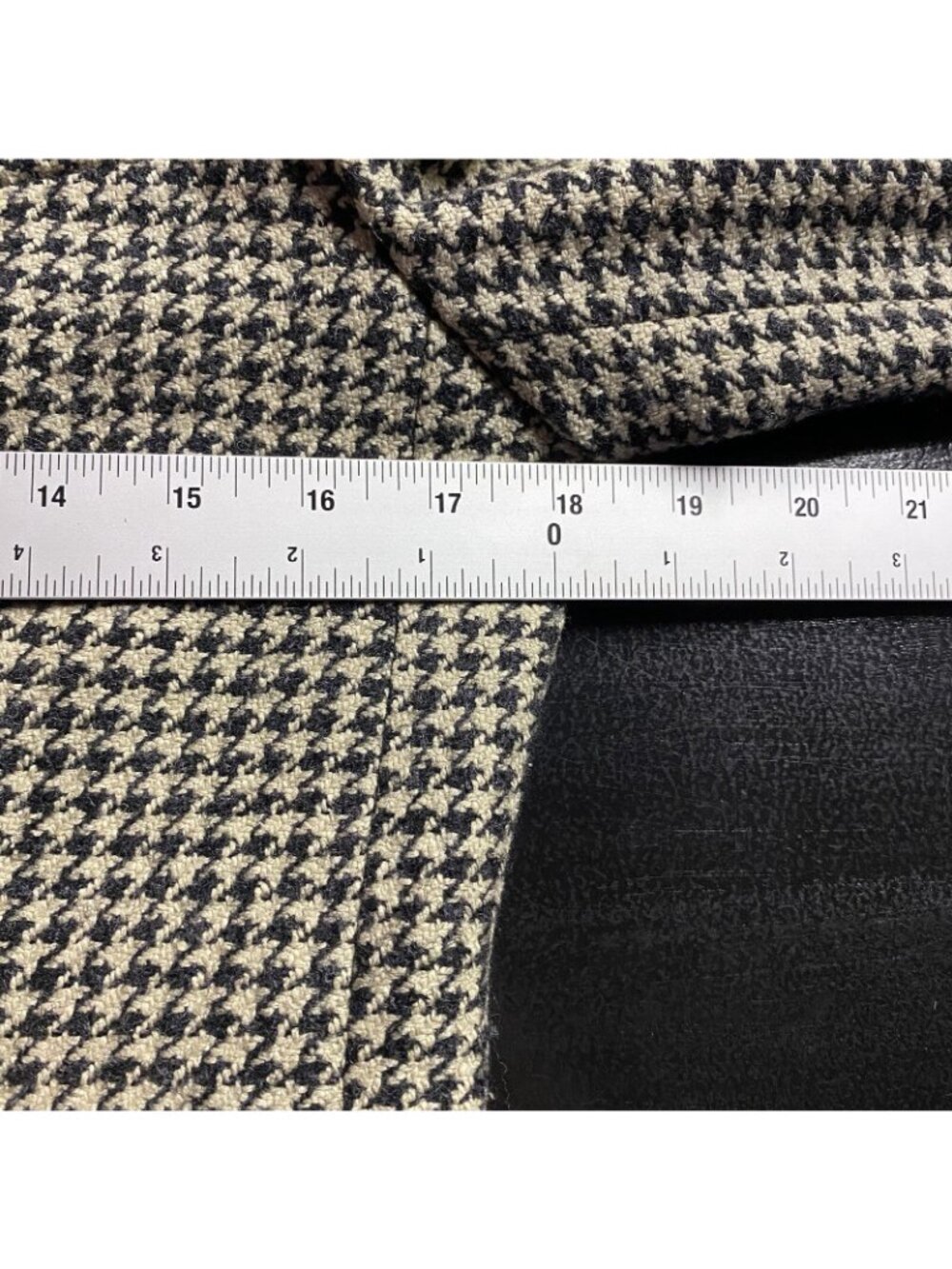Lauren Ralph Lauren Jacket Women 6P Houndstooth Tweed Equestrian Horse Silk Wool - Picture 14 of 16